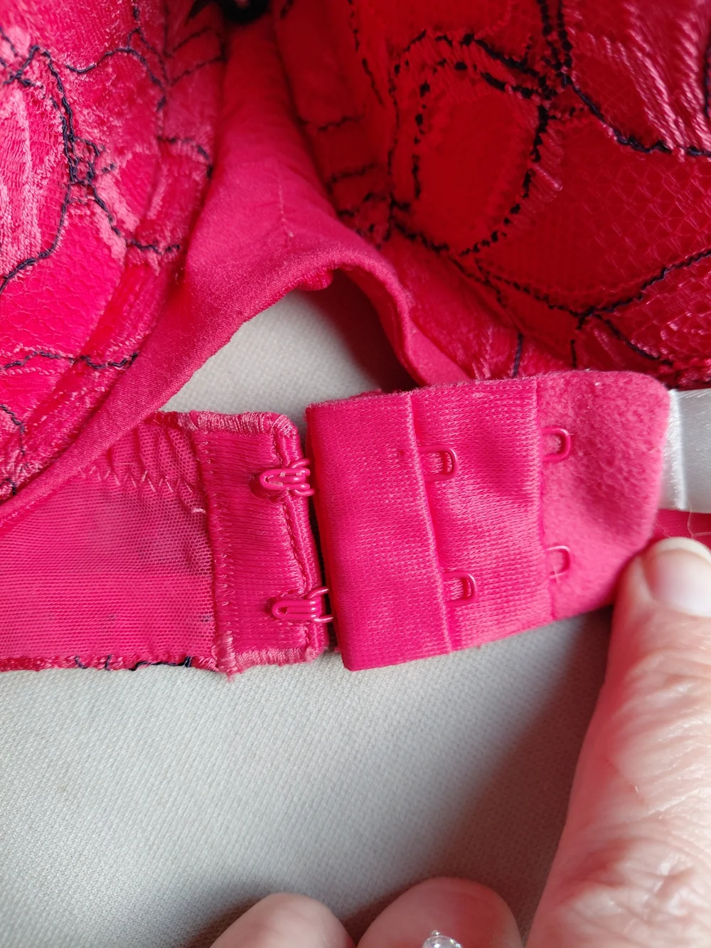 Victoria's Secret Hot Pink Lace Balconette Underwire Bra 36D - Picture 5 of 10